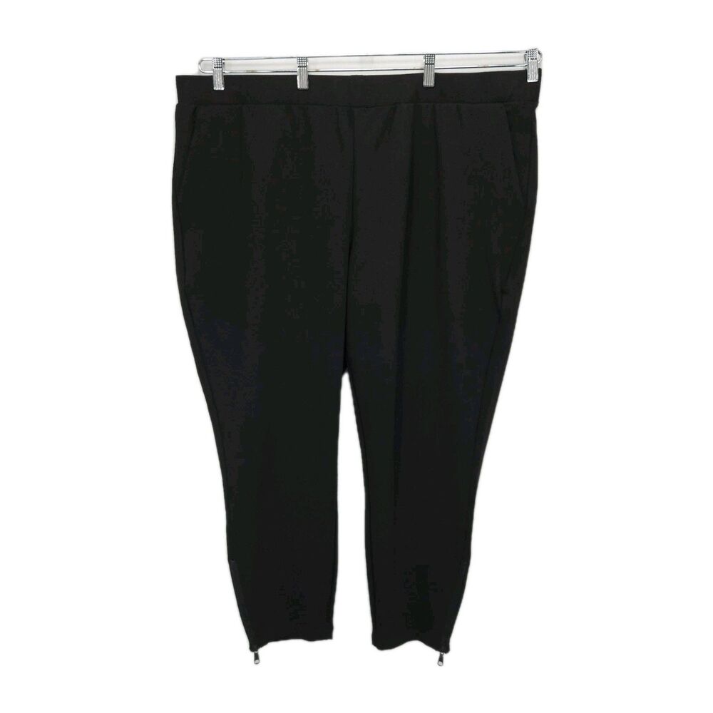 Universal Standard Moro Pocket Signature Ponte Pants Black Size XL 26-28 Plus